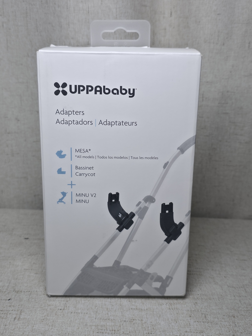 UPPAbaby Black Stroller Adapters for Mesa & Minu V2